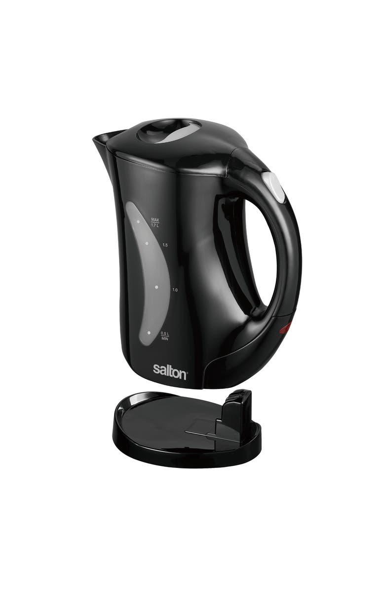 Salton Cordless Electric Kettle, Alternate, color, Black