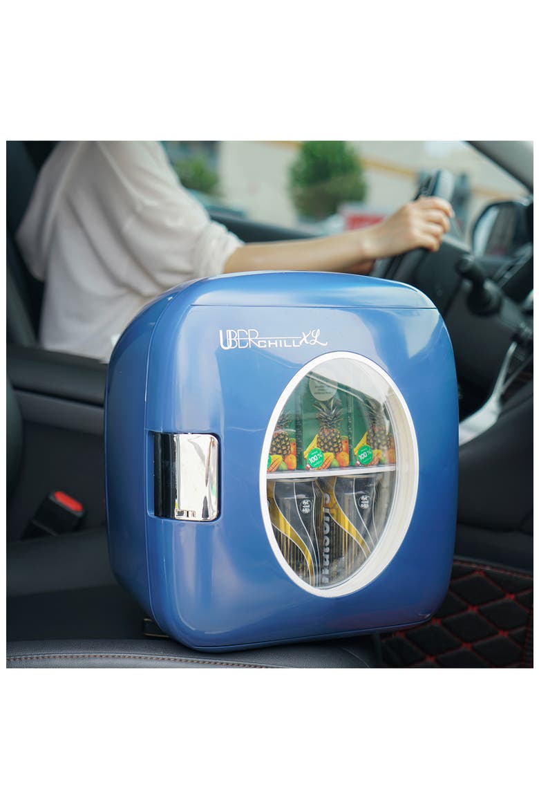 Chill XL Personal Portable Mini Fridge - Matte Black, Alternate, color, BLUE