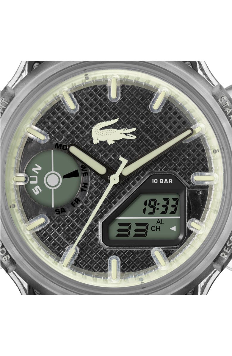 Lacoste LC33 Silicone Strap Watch, 44mm, Alternate, color,