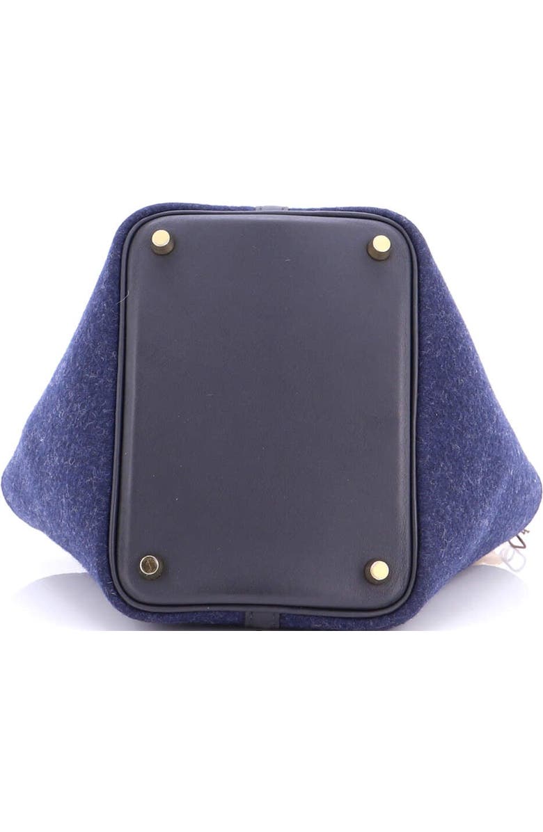 Pre-Owned Hermes Picotin Lock Bag Felt with Leather PM, Alternate, color, Bleu Nuit