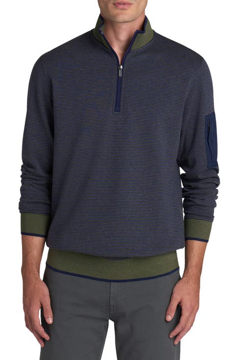 Cotton Blend Quarter Zip Pullover