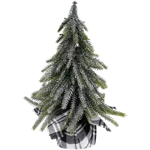 Northlight Mini Silvery Pine Downswept Artificial Christmas Trees In Green