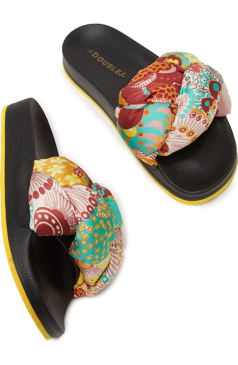 La DoubleJ Treccia Slides Holi Yellow, Alternate, color,