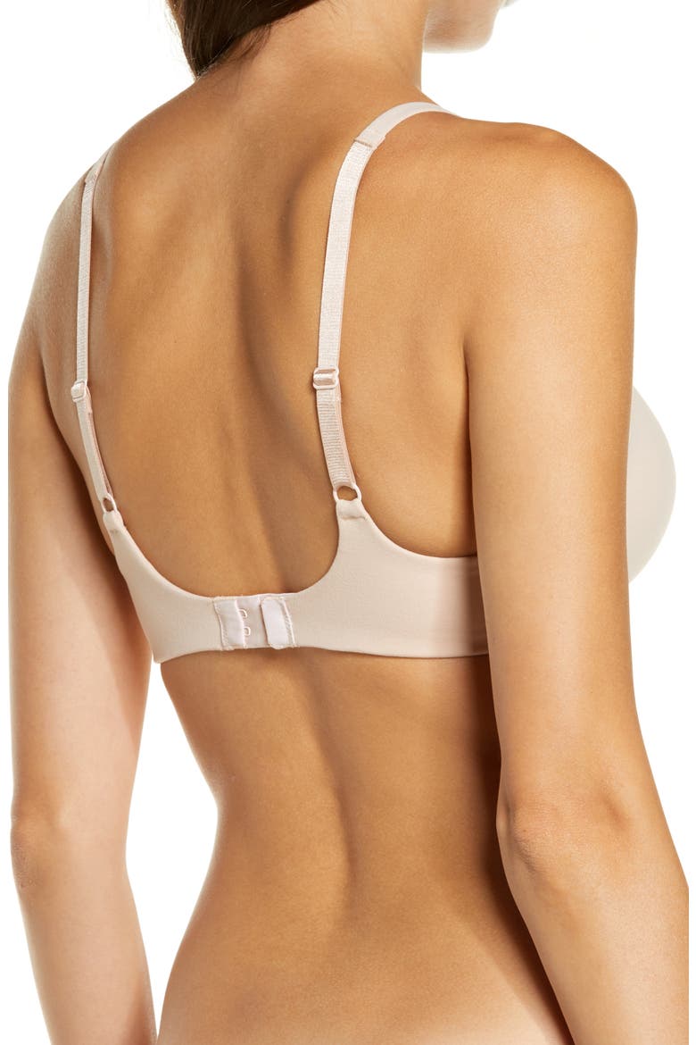 How Perfect Wire Free T-Shirt Bra, Alternate, color, ROSE DUST