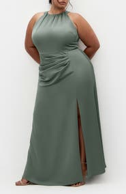 City Chic Celina Pleated Sleeveless Maxi Dress
