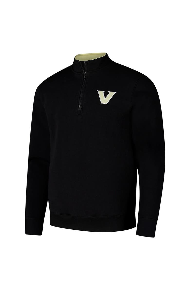 COLOSSEUM Men's Colosseum Black Vanderbilt Commodores Tortugas Quarter-Zip Sweatshirt, Alternate, color, Black