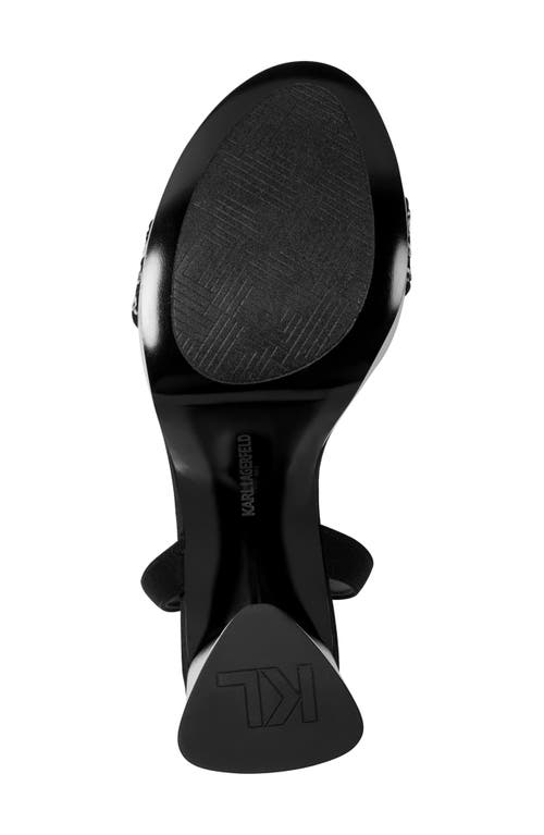 Karl Lagerfeld Paris Haden Ankle Strap Sandal In Black