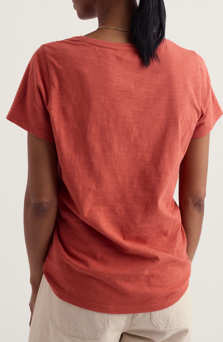 Seasalt Cornwall Kellow V-Neck Organic Cotton T-Shirt, Alternate, color, Masala