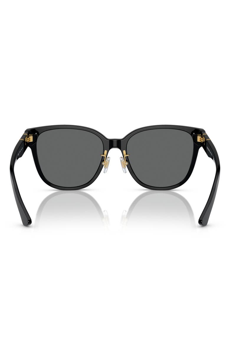 Versace 57mm Square Sunglasses, Alternate, color, Black