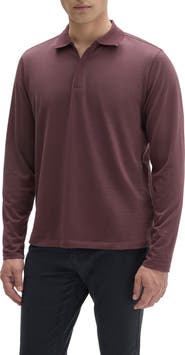 Robert Barakett Whistler Long Sleeve Cotton Polo