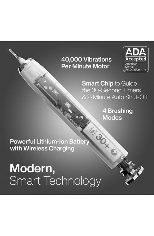 Aquasonic Vibe Series Ultra-whitening Toothbrush & Aqua Flosser Set In White