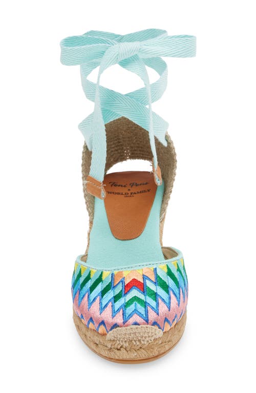 Toni Pons Lace-up Espadrille In Rainbow