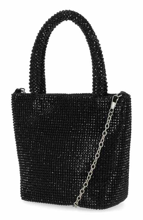 Jessica McClintock Crystal Embellished Chase Top Handle Mini Tote Bag