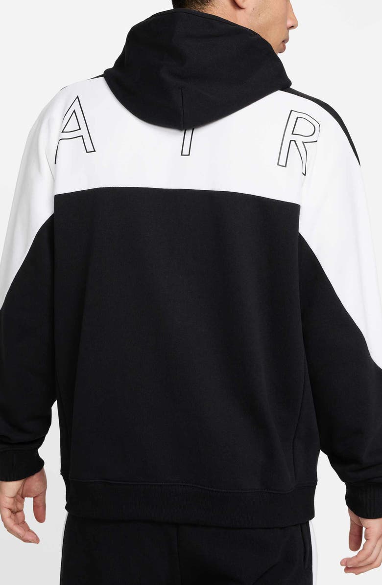 Nike Air Oversize Colorblock Fleece Zip Hoodie, Alternate, color, 
