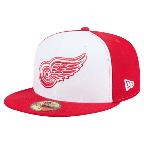 Men's New Era White/Red Detroit Red Wings Repeat Two-Tone 59FIFTY Fitted Hat