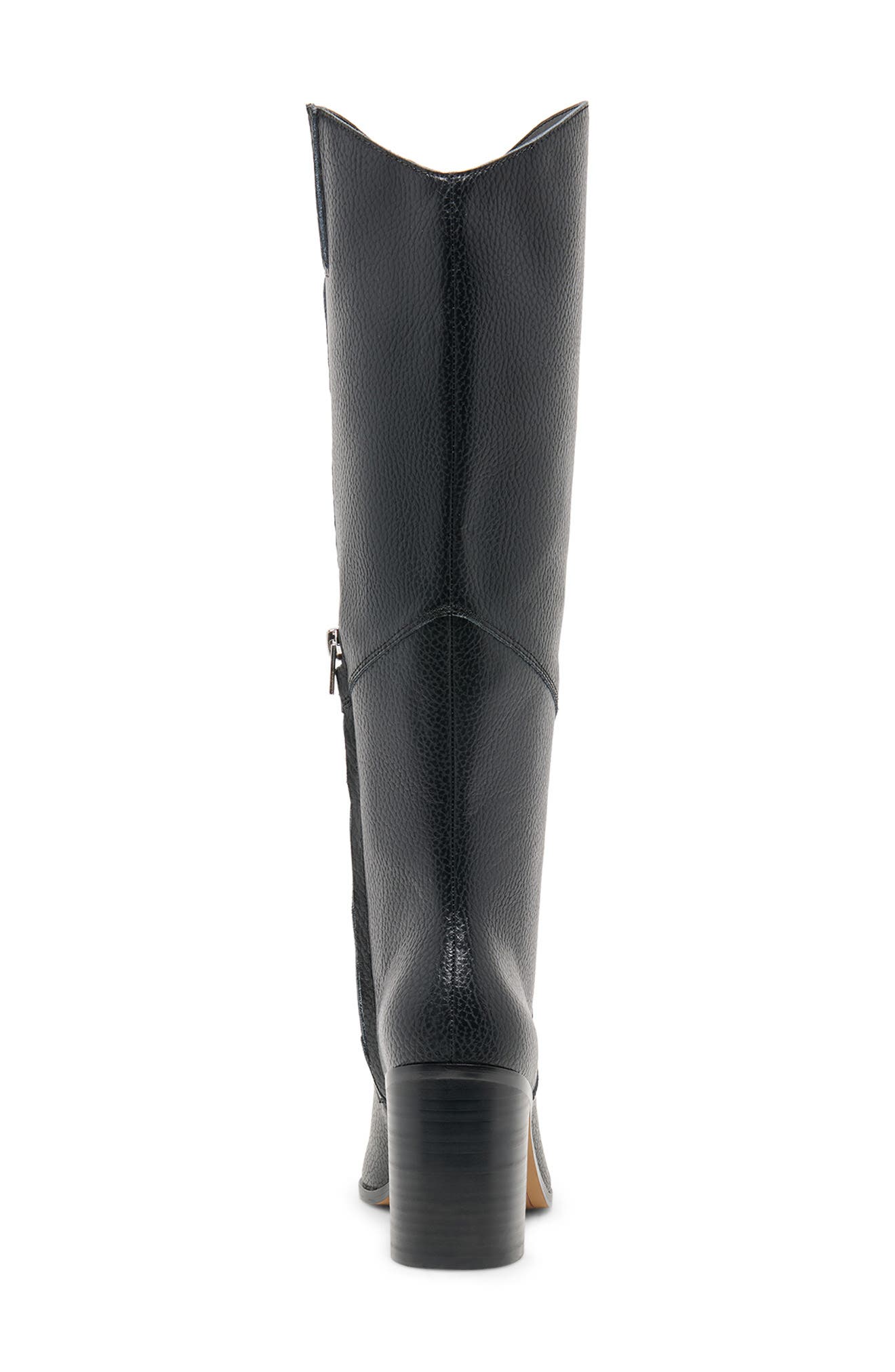 Tempy Leather Knee High Boot, Alternate, color, BLACK LEATHER