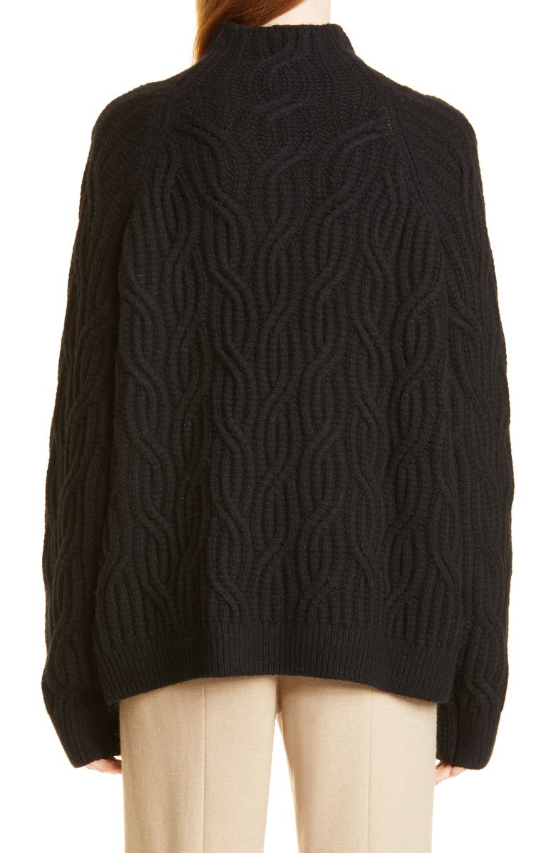 Vince Cable Stitch Funnel Neck Sweater, Alternate, color, 