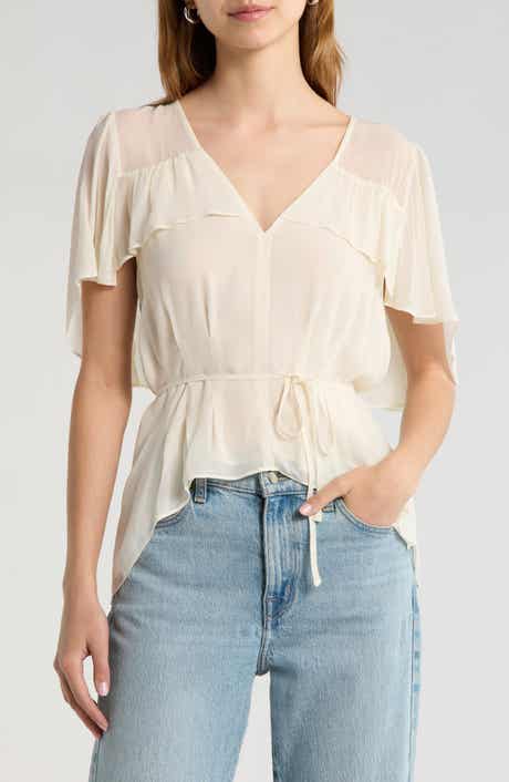 Willa Cape Shoulders Top
