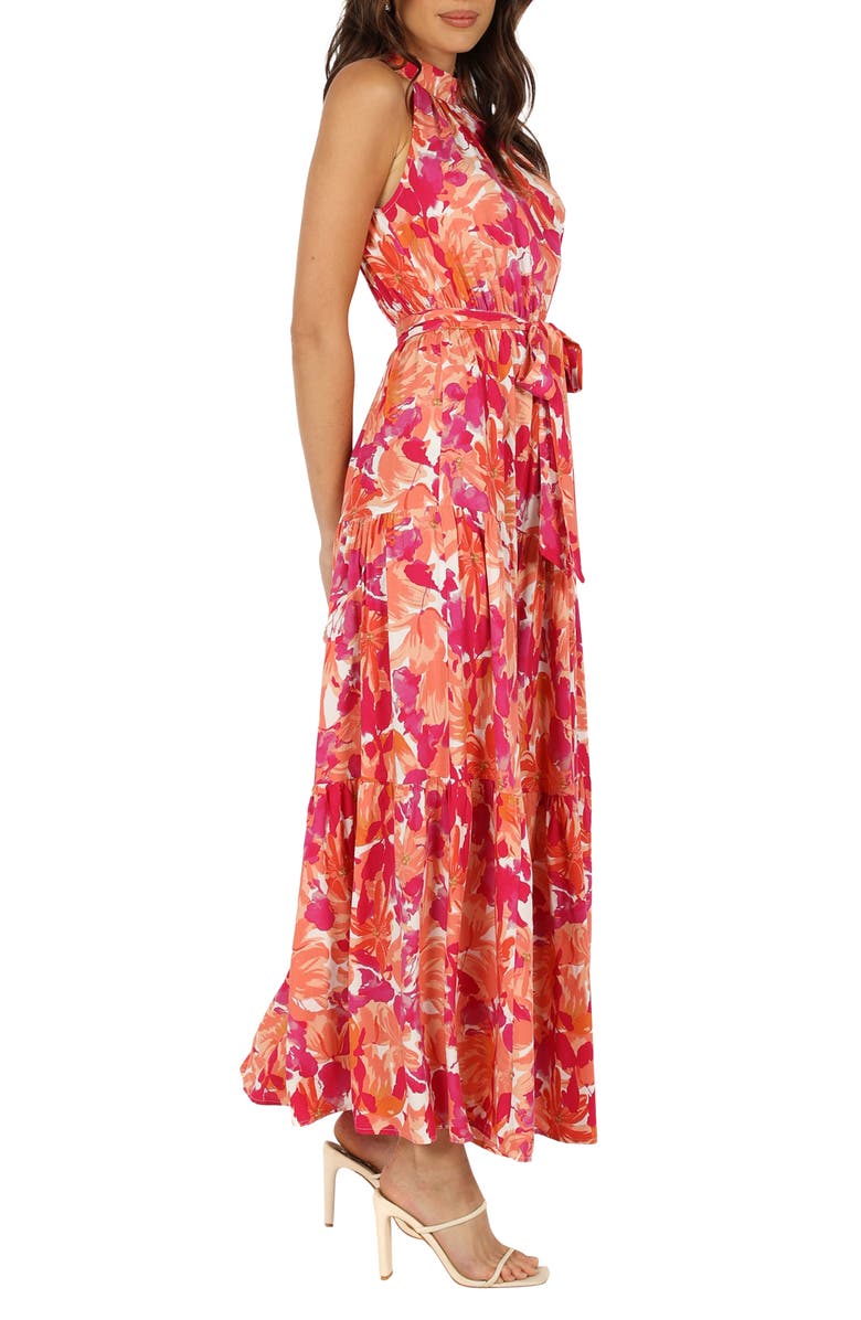 Caroline Floral Mock Neck Maxi Dress
