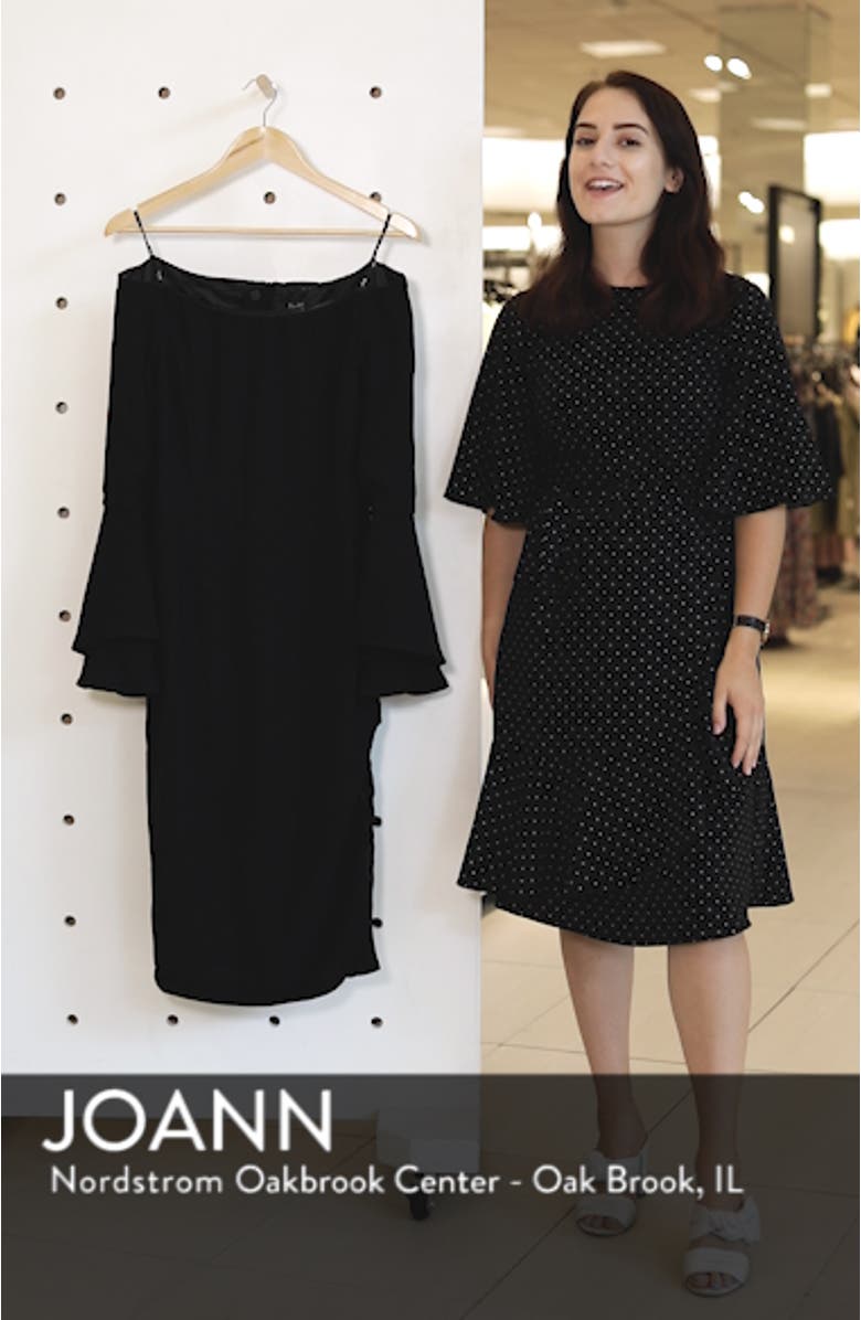 'Solange' Off the Shoulder Midi Dress, sales video thumbnail