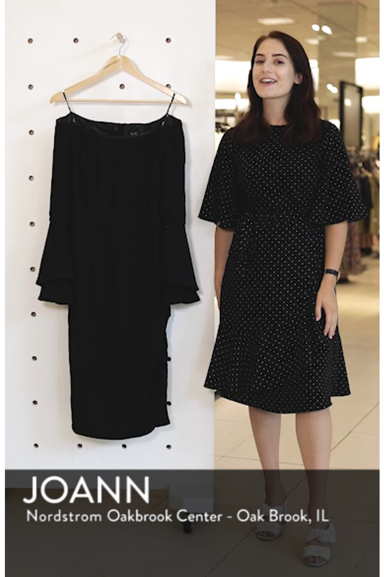 'Solange' Off the Shoulder Midi Dress video