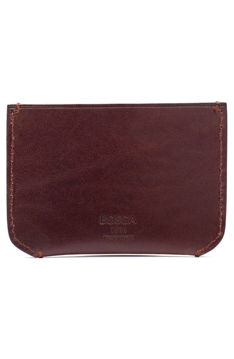 Bosca Italo Leather Card Case, Alternate, color, 