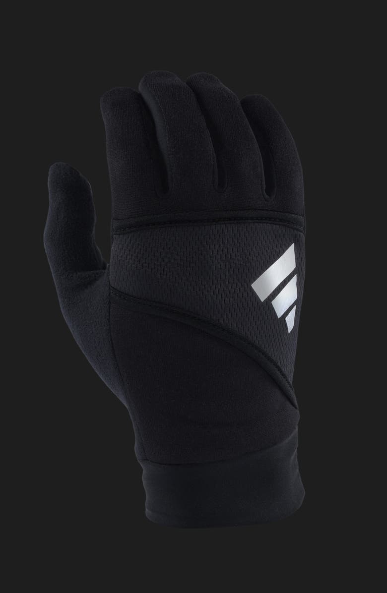 adidas AWP Main Touchscreen Friendly Gloves, Alternate, color, Black