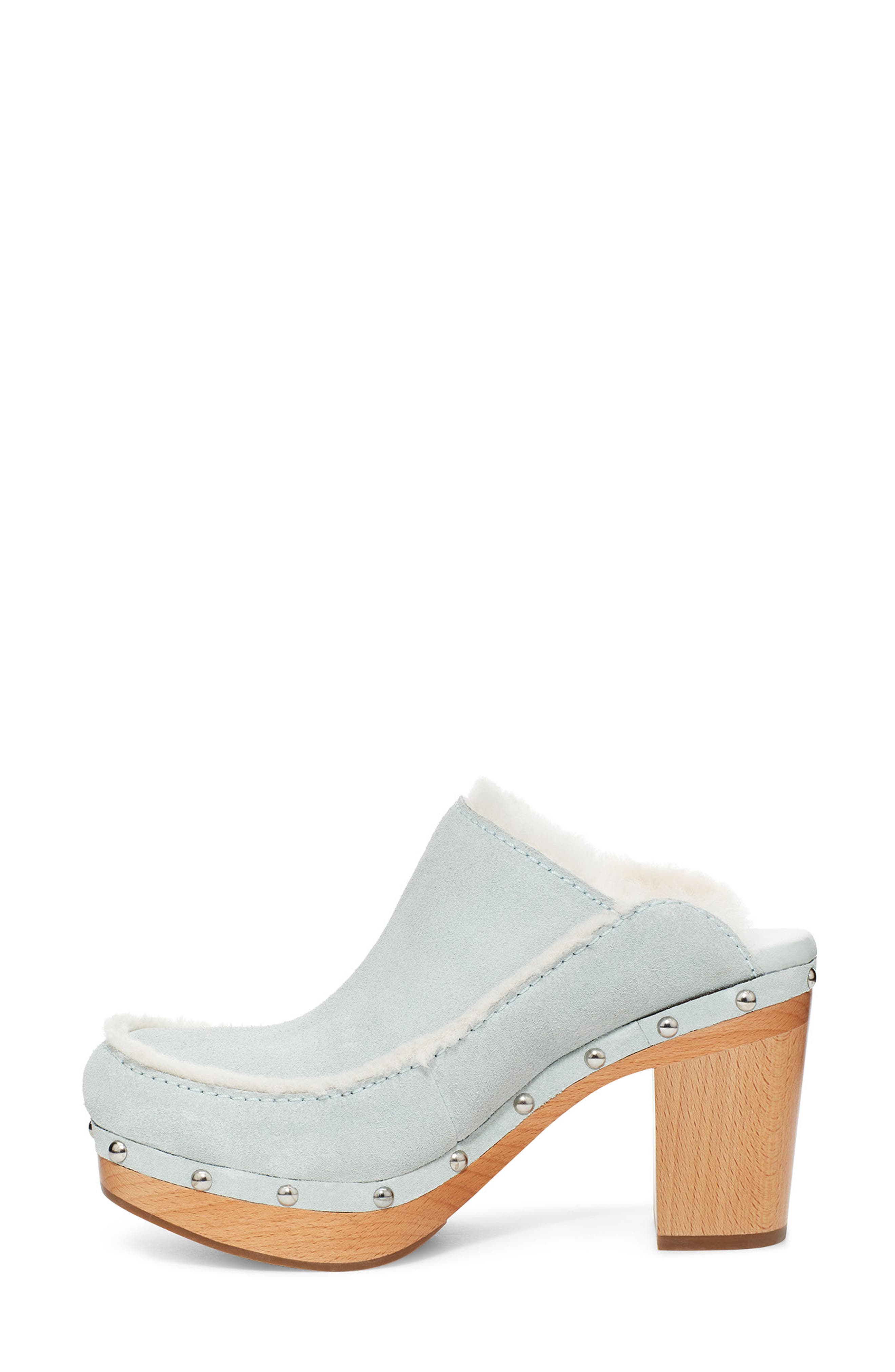 Aubriana Clog, Alternate, color, SKY GREY SUEDE