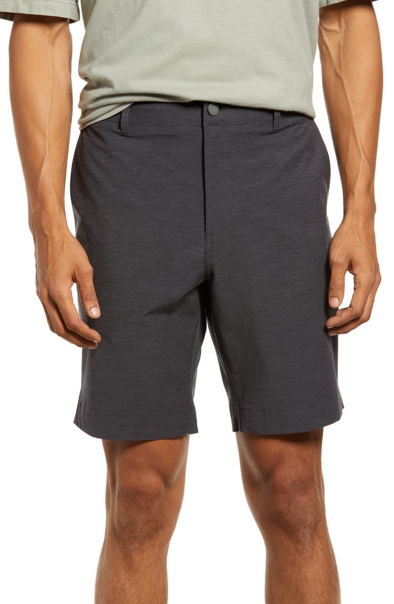 Faherty All Day Belt Loop 7-Inch Shorts, Main, color, Charcoal