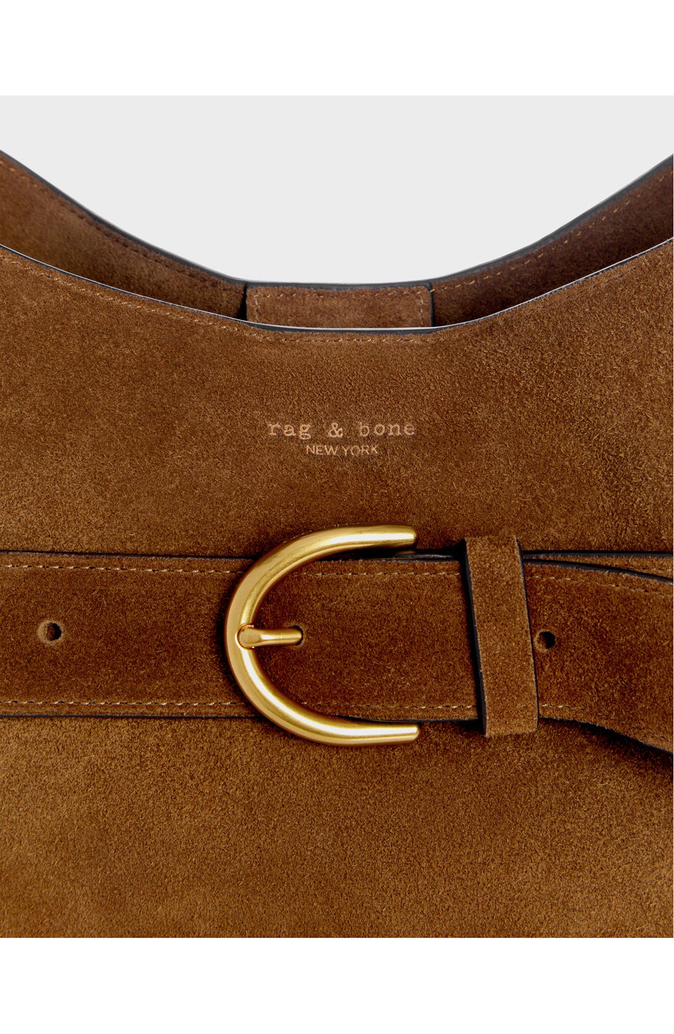 rag & bone Lexington Suede Bucket Bag, Alternate, color, Brown Suede
