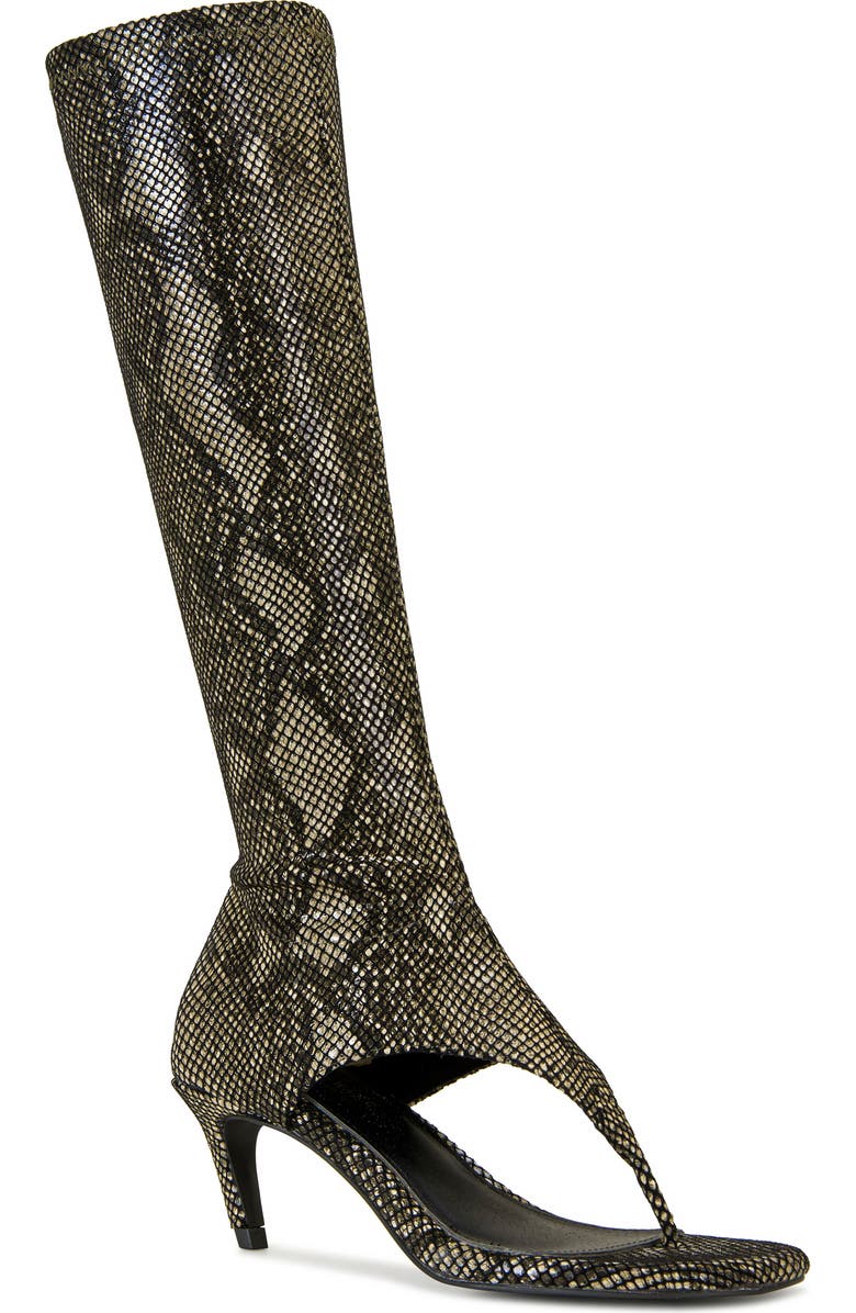 AZALEA WANG Cecile Animal Print Sandal, Main, color,