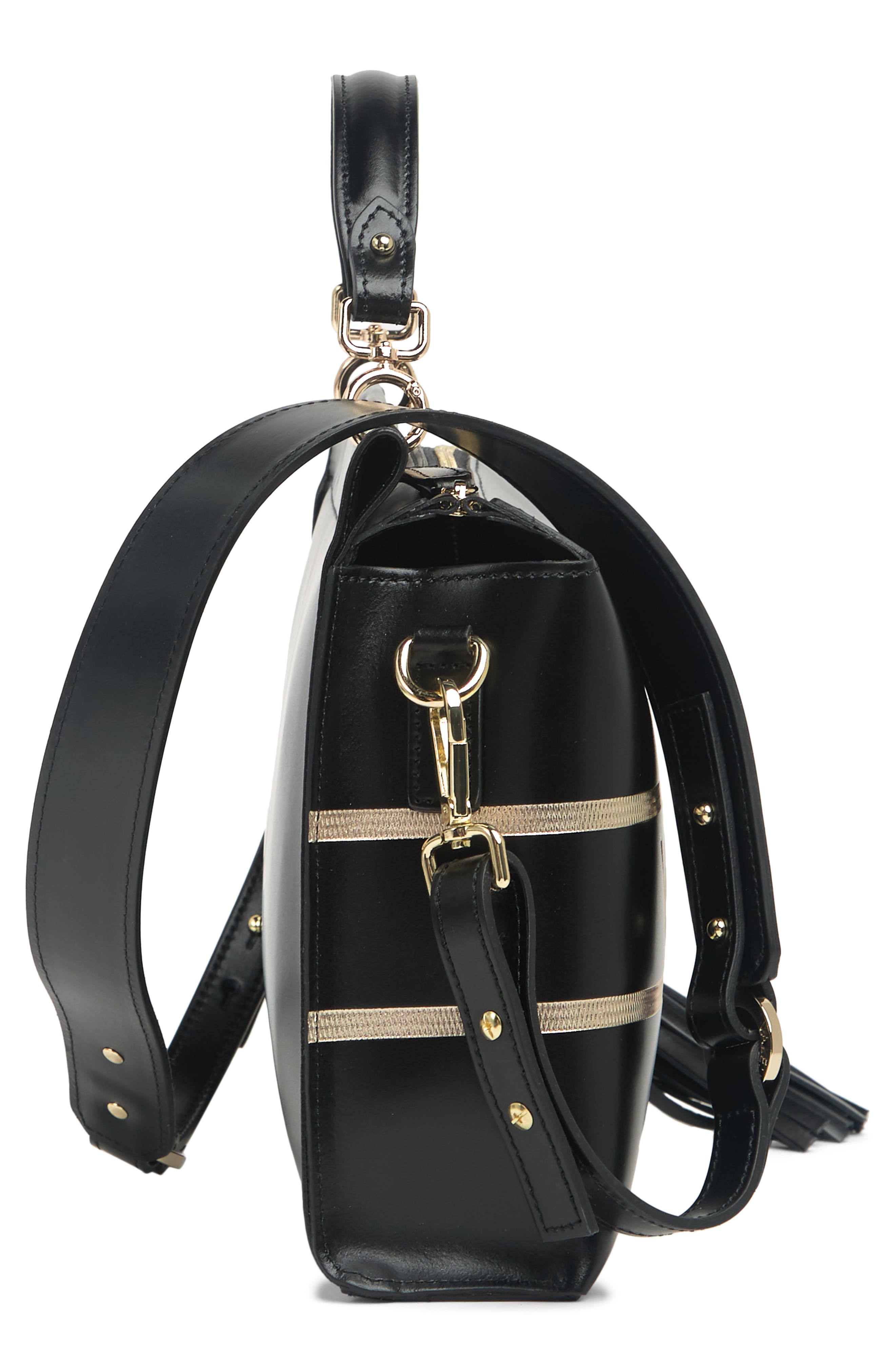 VALENTINO BY MARIO VALENTINO Bridget Lavoro Gold Handbag, Alternate, color, 