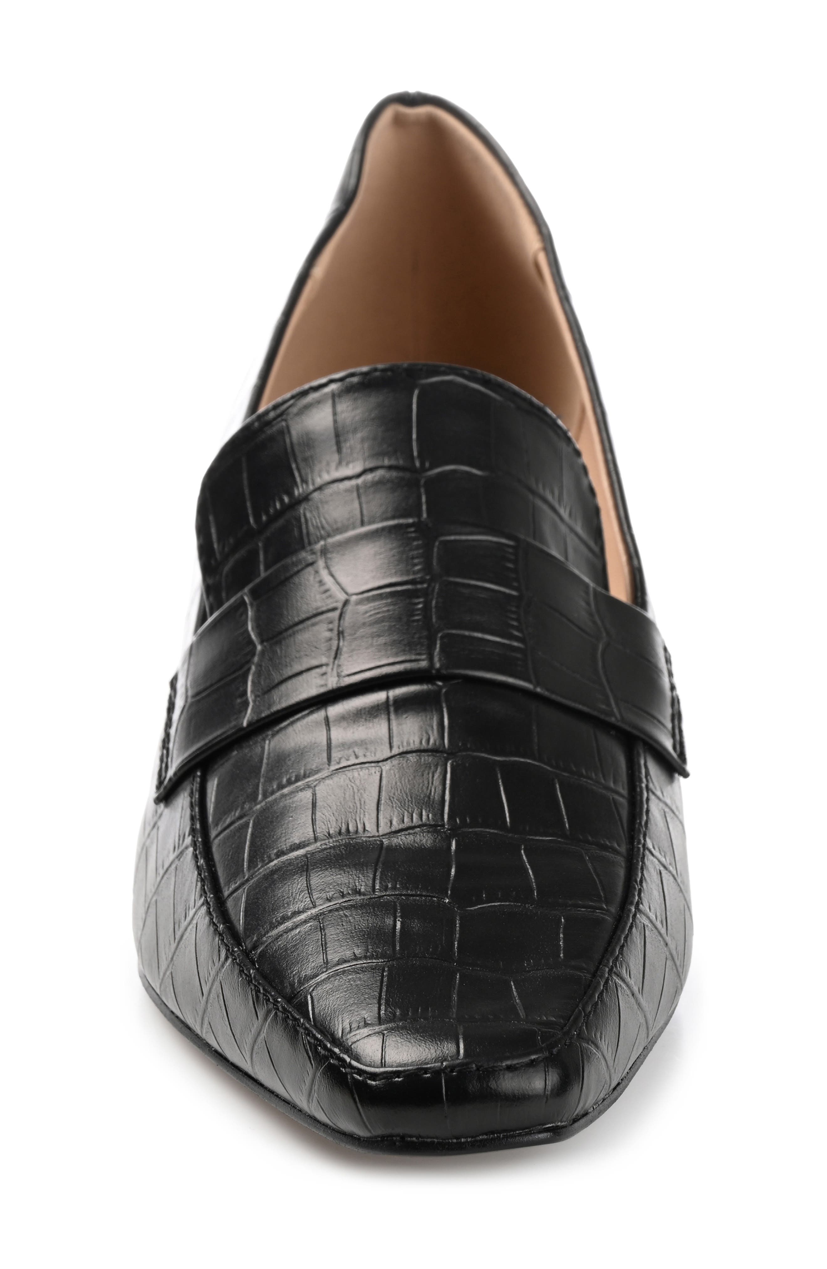 Journee Collection Celina Loafer Pump - Wide Width, Alternate, color, Black