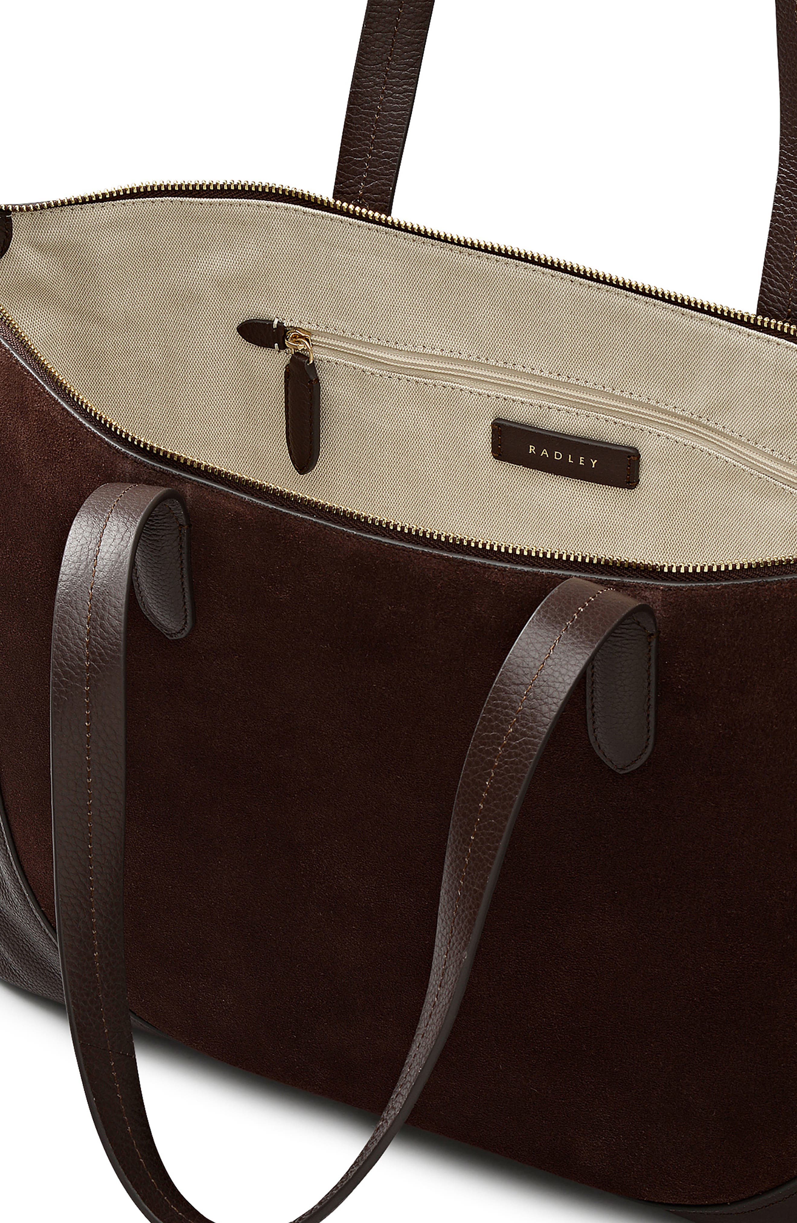 Radley Wood Park Large Suede Tote Bag, Alternate, color, 