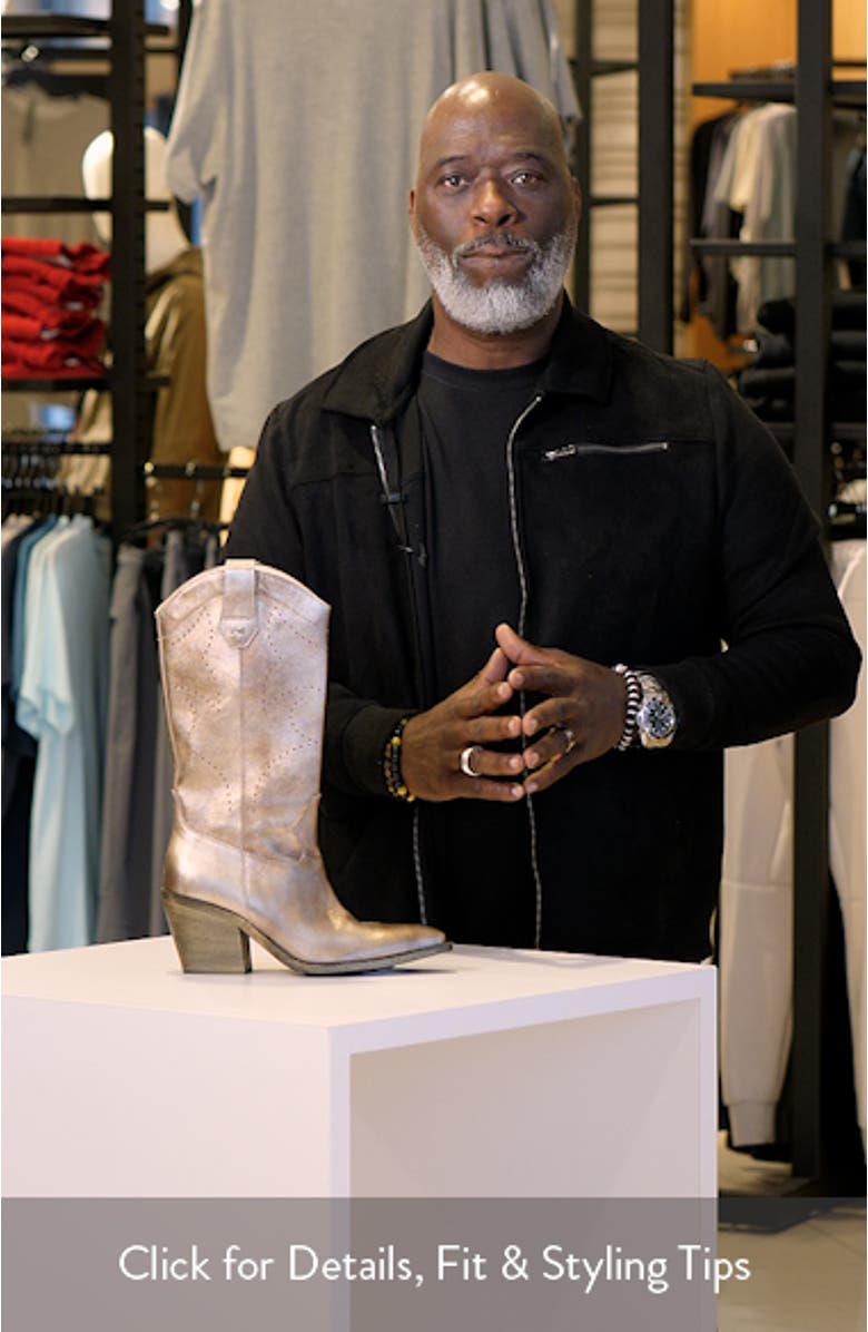 Texan Pointed Toe Western Boot, sales video thumbnail