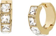 AllSaints Crystal Huggie Hoop Earrings
