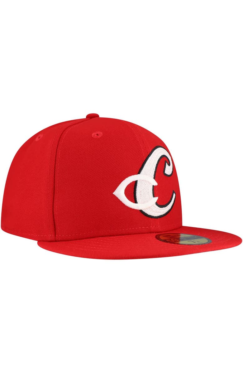 New Era Men's New Era Red Cincinnati Reds  Duo Logo 2.0 59FIFTY Fitted Hat, Alternate, color, Red