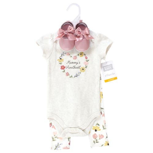 Hudson Baby Soft Cotton Collection Bodysuit, Pants, And Footwear Collection In Multi