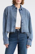 7 For All Mankind Cropped Denim Shirt