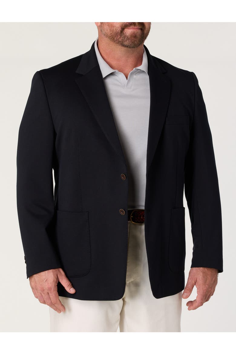 Big & Tall Classic Knit Sport Coat, Main, color, BLACK