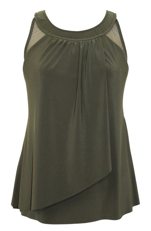 Miraclesuit Dd Cup Illusionists Ursula Underwire Tankini Top In Green
