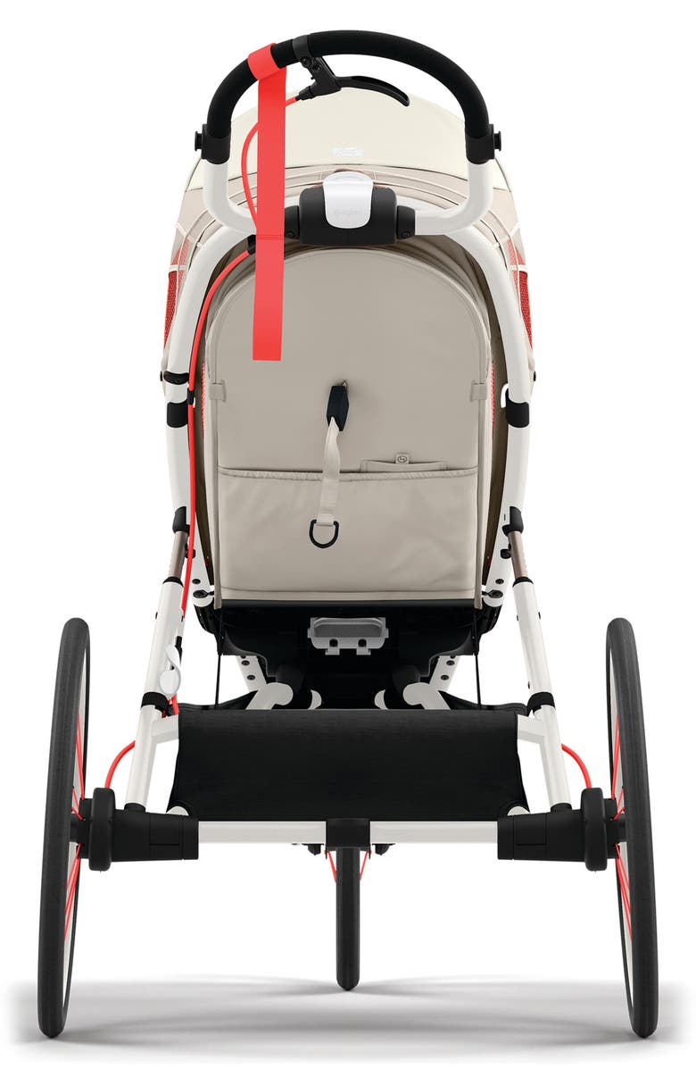 CYBEX AVI Jogging Stroller, Alternate, color, Cream/ Orange/ Bleached Sand
