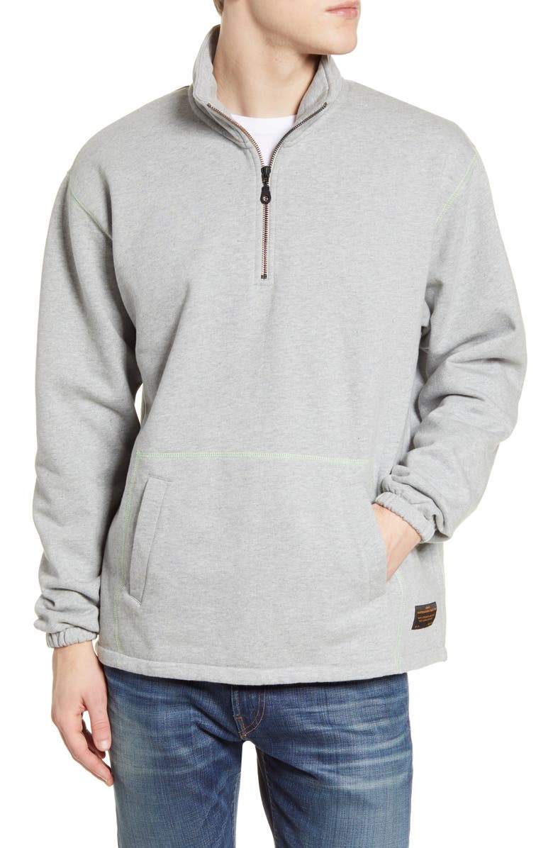 Levi's<sup>®</sup> Skate Quarter Zip Sweatshirt, Main, color, 