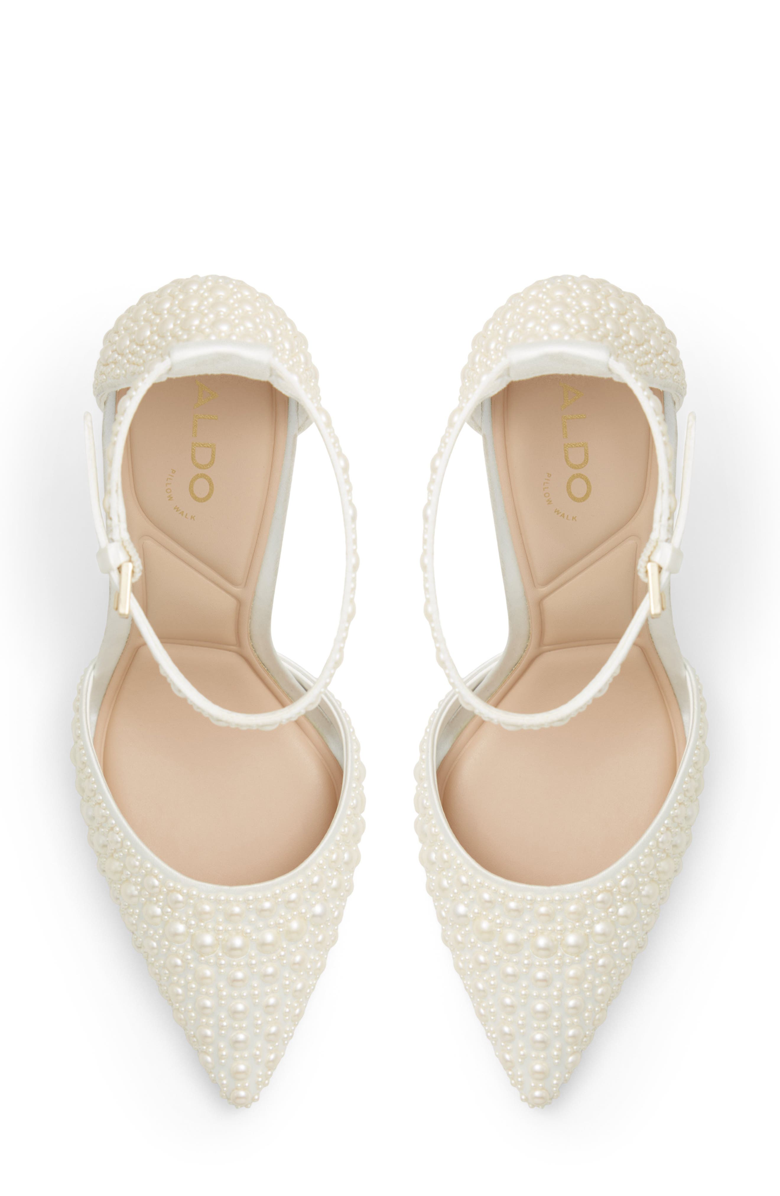 ALDO Derperla Pointed Toe Pump, Alternate, color, White