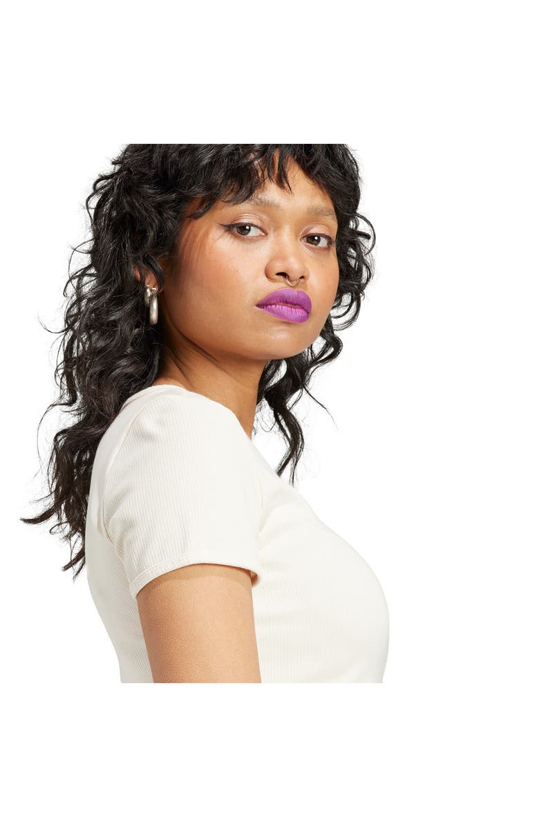 adidas Adicolor Essentials Rib Crop Top, Alternate, color, 