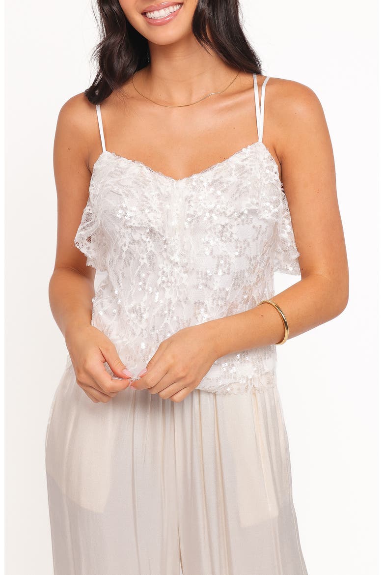 Zinnia Sequin Camisole, Main, color, IVORY