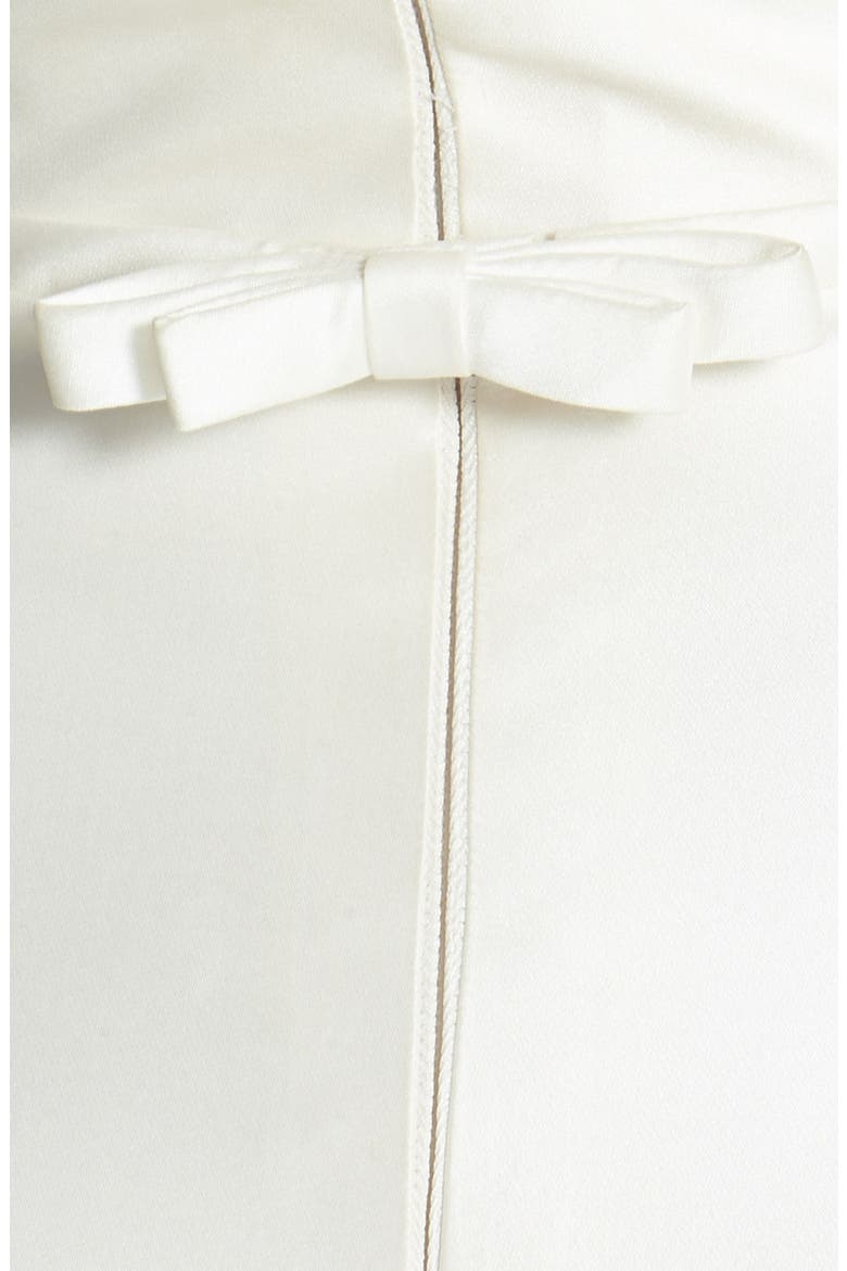 Lenox Beaded Illusion Strap Silk Blend Trumpet Dress, Alternate, color, IVORY
