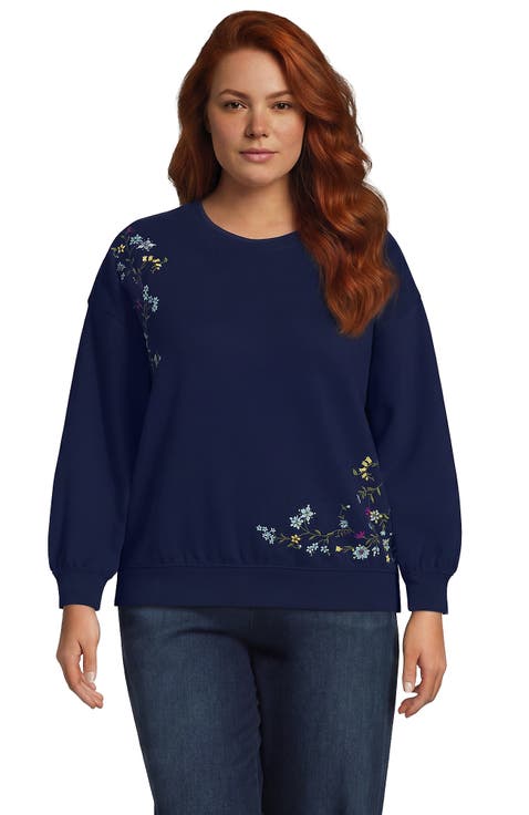 Plus Size Relaxed Serious Sweats Long Sleeve Crewneck Sweatshirt