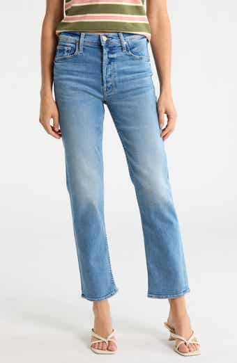 MOTHER The Tomcat Flood High Waist Ankle Straight Leg Jeans