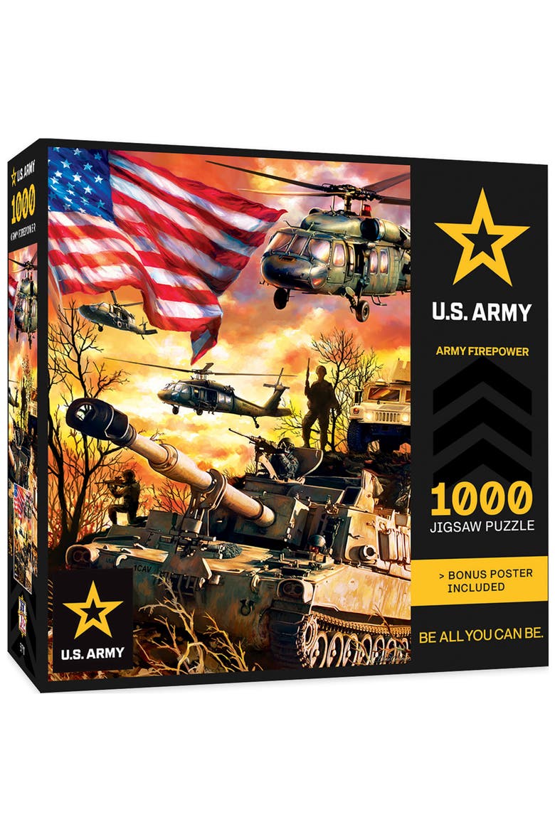 US Army Firepower 1000 Piece Puzzle, Main, color, Multicolor